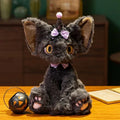 Spooky Black Cat Witch Plush Toys for Halloween Fun